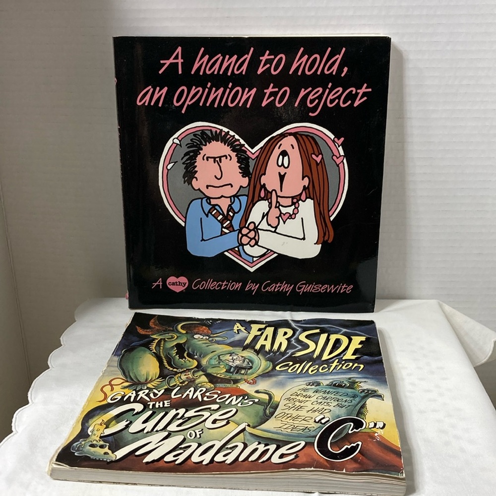 Lot of 2 Comic Books Far Side The Curse of Madame and Cathy Vintage Paperback